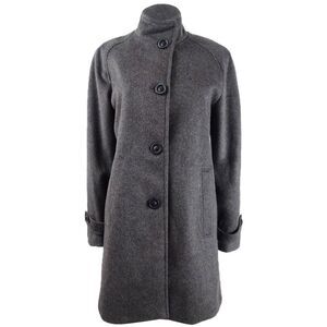 Jones New York Women's Stand-Collar Coat - Charcoal